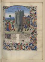 Francais 75, fol. 224, Construction de l'abbaye de Battle